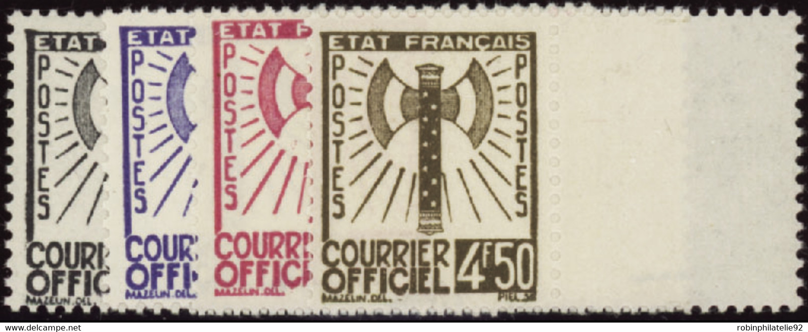 FRANCE  SERVICE N°1 /15 15 Valeurs Bdf  Qualité:** Cote:3250 - Sonstige & Ohne Zuordnung