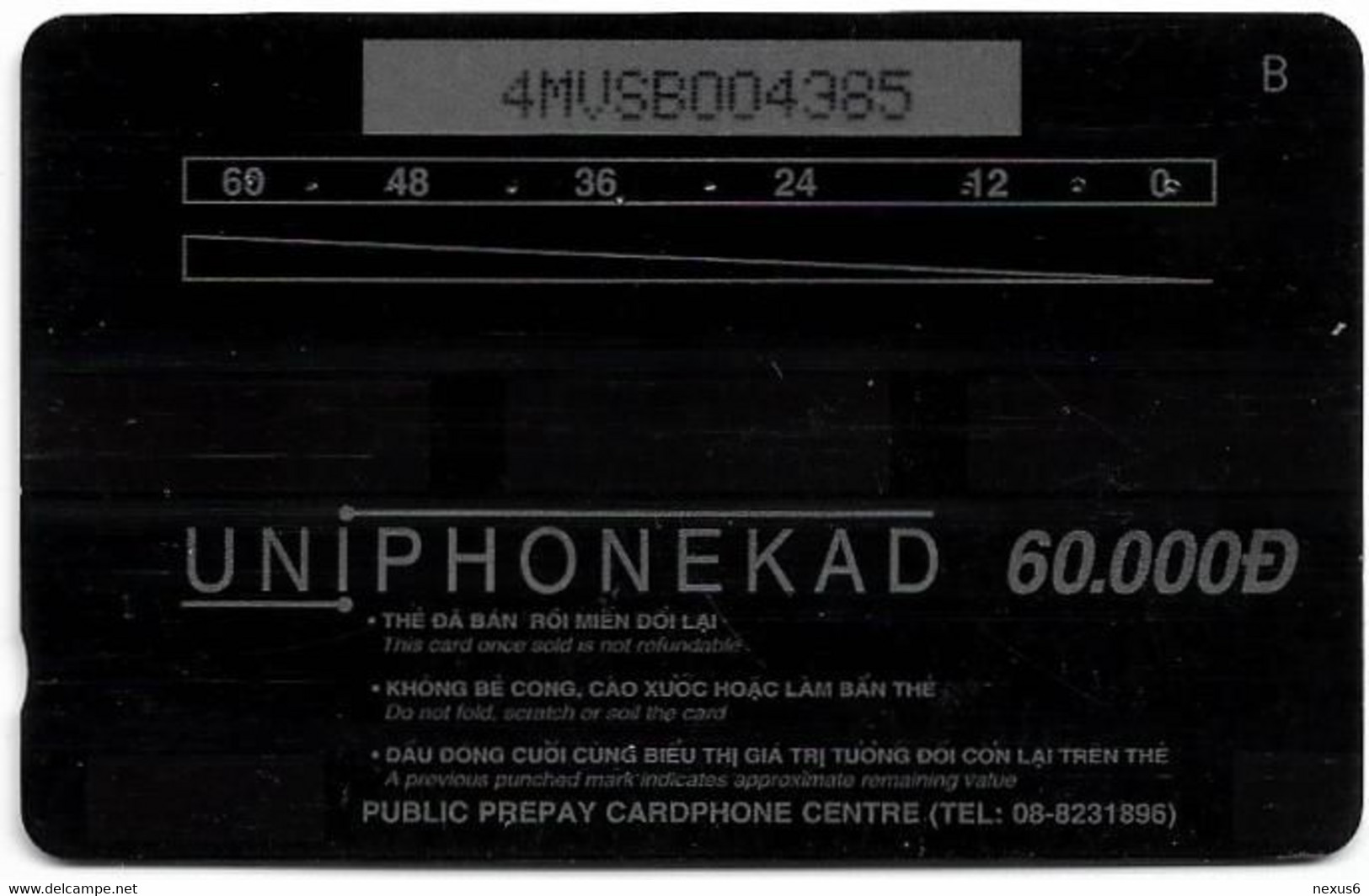 Vietnam - Uniphonekad (GPT) - Emperor Angelfish - 4MVSB - 30.000ex, Used - Viêt-Nam