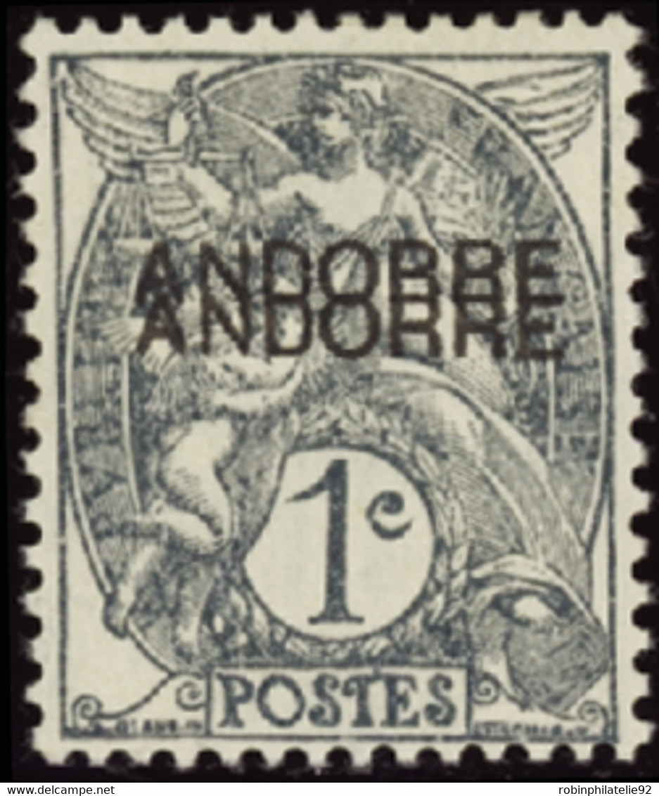 ANDORRE   N°2 A Double Surcharge  Qualité:* Cote:2000 - Unused Stamps