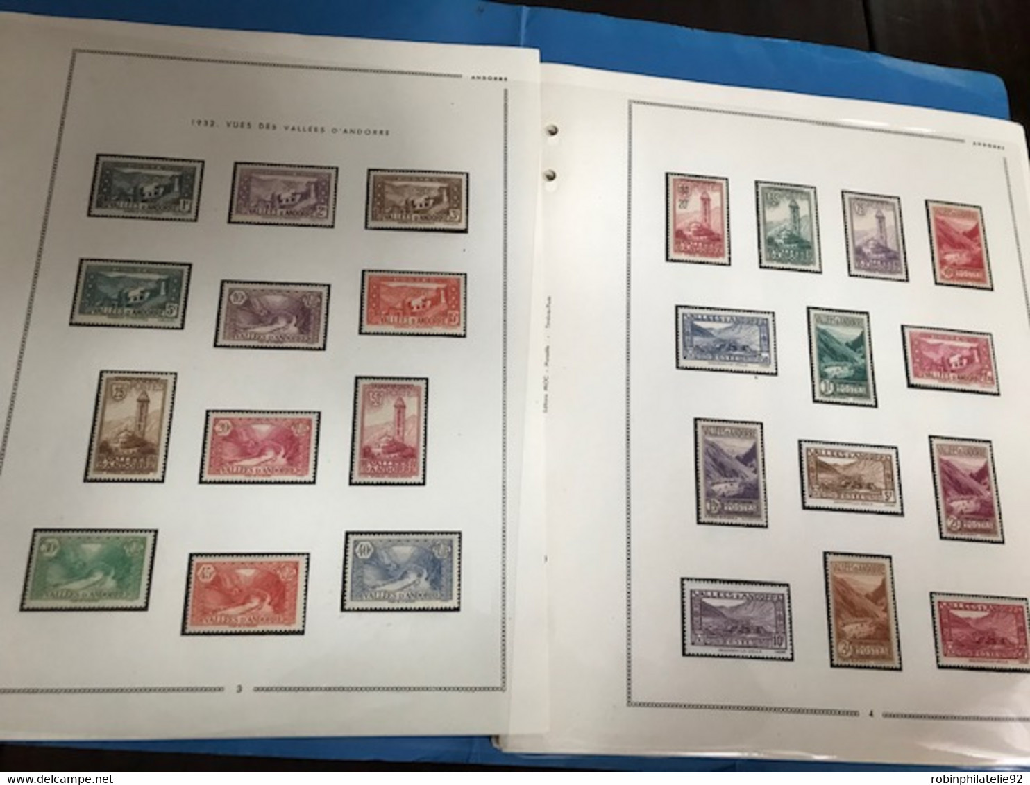 ANDORRE  LOTS ET COLLECTIONS  Collection De 1932 à 1959 Complet Postes-PA-taxes  Qualité:* Cote:2023 - Collections