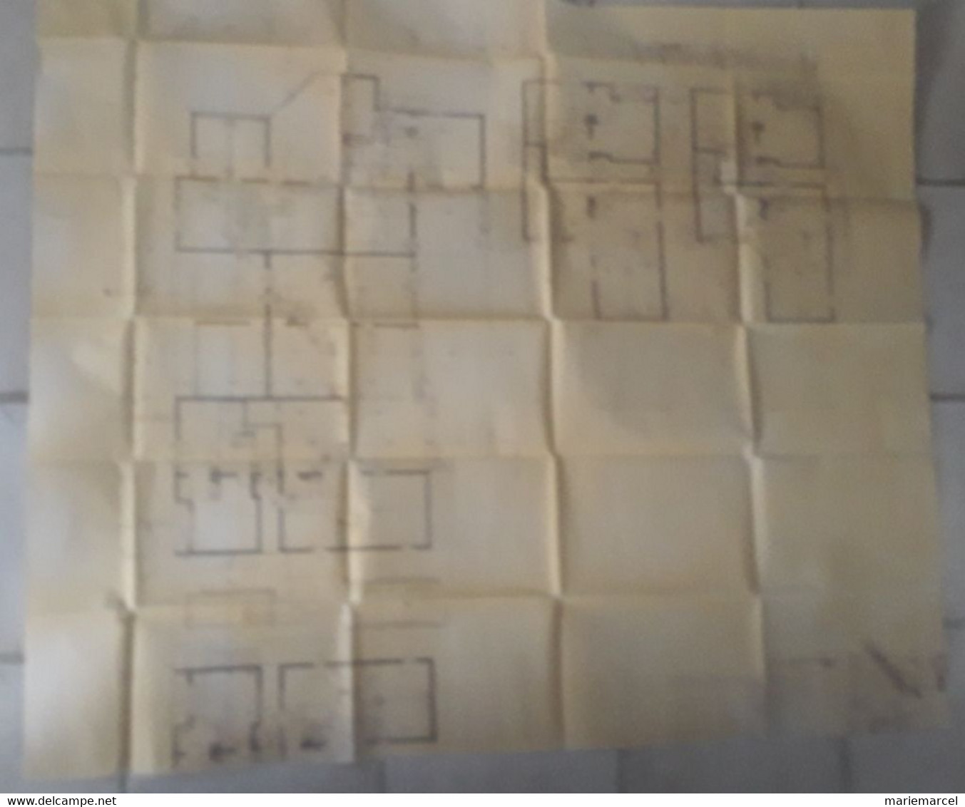 PLAN .45 FLEURY-LES-AUBRAIS. JEAN DE LA FONTAINE. BATIMENT 1er ETAGE. - Europe