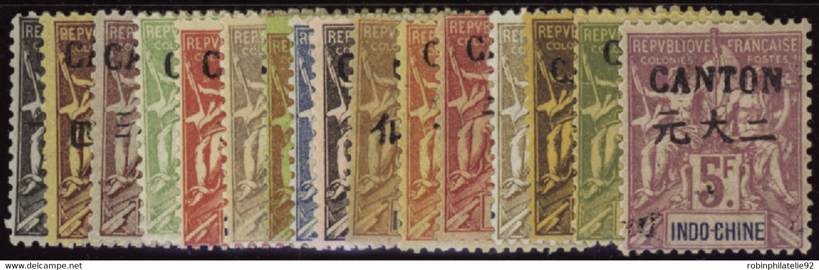 CANTON   N°17 /32 16 Valeurs  Qualité:* Cote:1080 - Unused Stamps