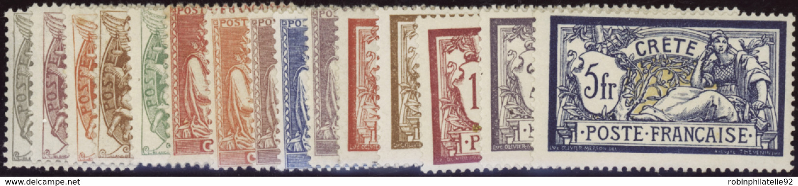 CRETE   N°1 /15 15 Valeurs  Qualité:* Cote:235 - Unused Stamps