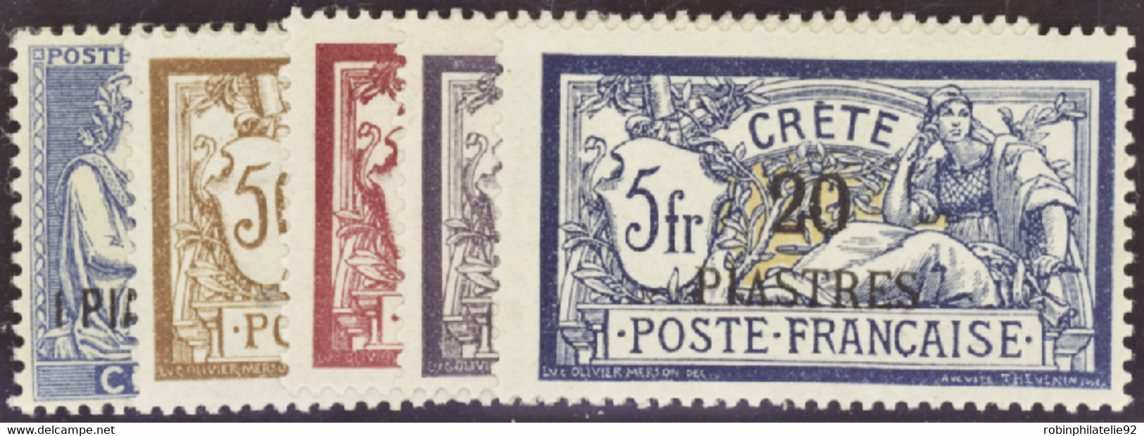 CRETE   N°16 /20 5 Valeurs Qualité:* Cote:700 - Unused Stamps