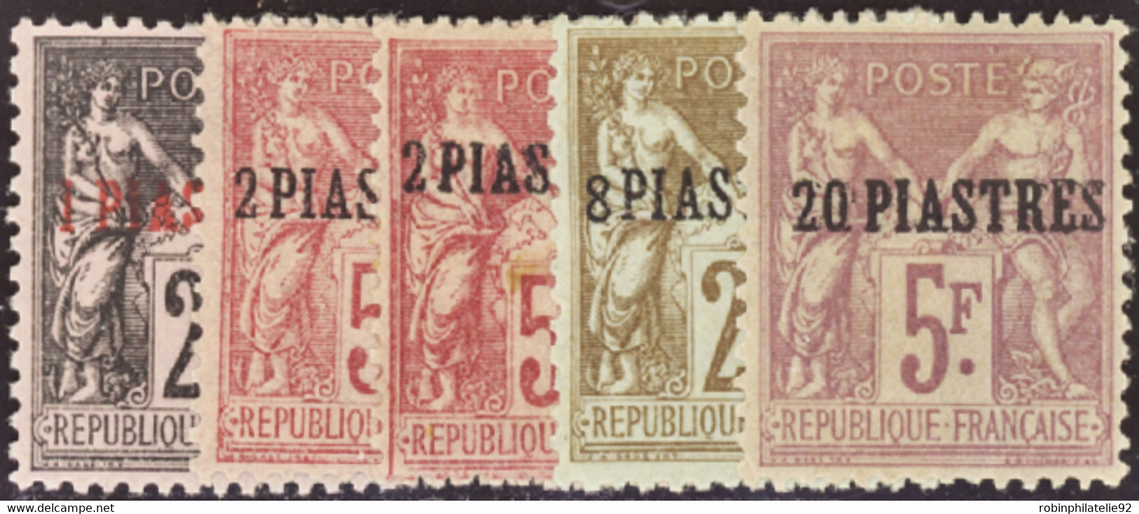 LEVANT   N°4 /8 5 Valeurs Qualité:* Cote:735 - Unused Stamps