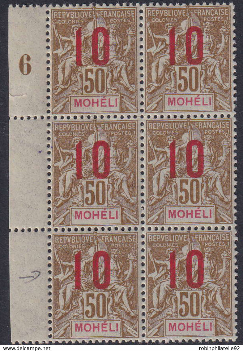 MOHELI   N°22 Aa Chiffres Espacés Tenant à Normal  Qualité:** Cote:450 - Unused Stamps