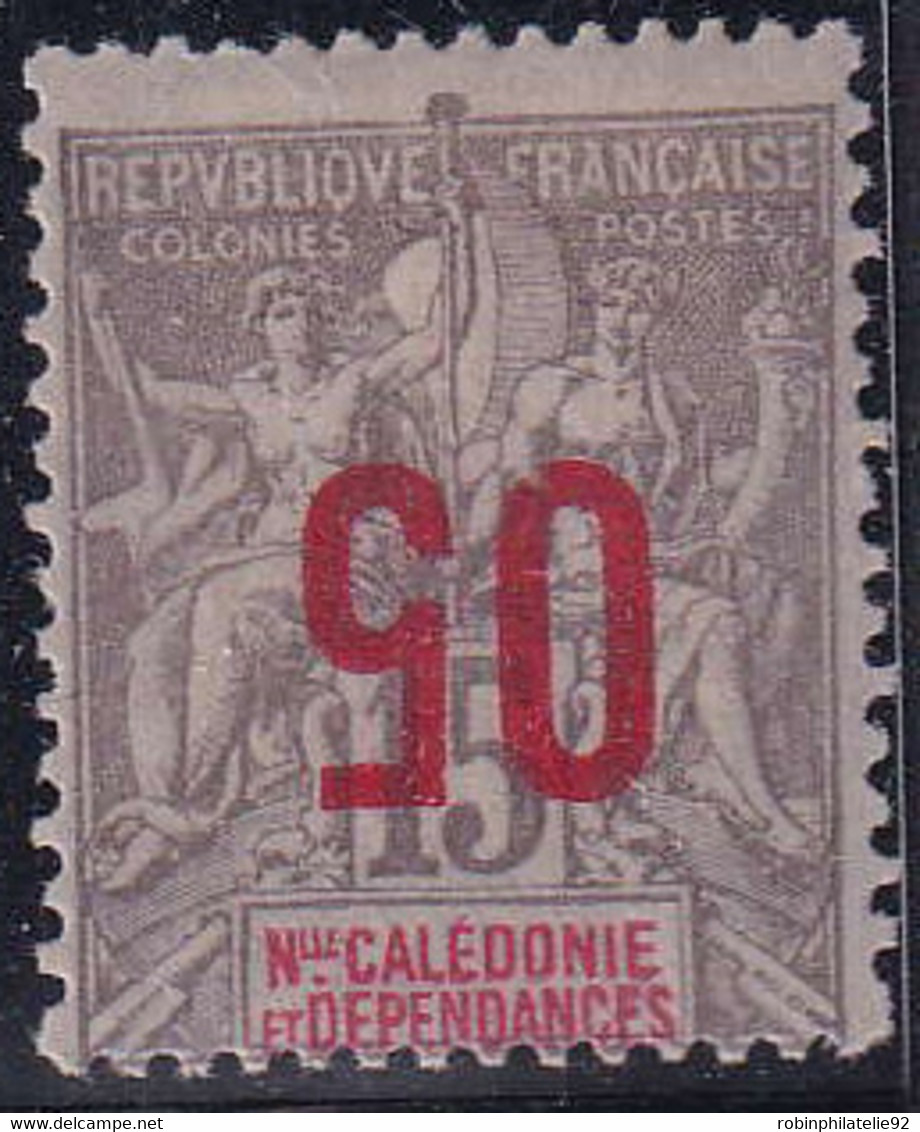 NOUVELLE-CALEDONIE   N°105 A Surcharge Renversée  Qualité:* Cote:260 - Neufs