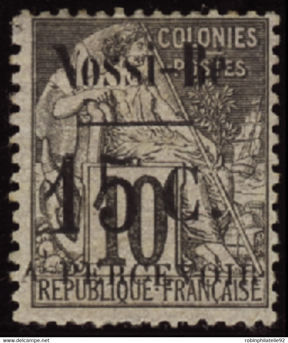 NOSSI-BE  TAXES N°13 15 Sur 10c Noir Sur Lilas  Qualité:* Cote:250 - Unused Stamps