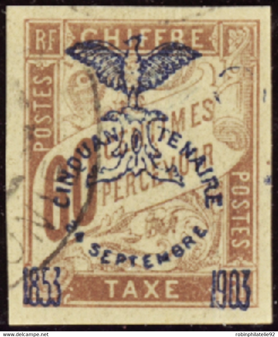 NOUVELLE-CALEDONIE  TAXES N°13 60c Brun Sur Chamois TB  Qualité:OBL Cote:120 - Timbres-taxe