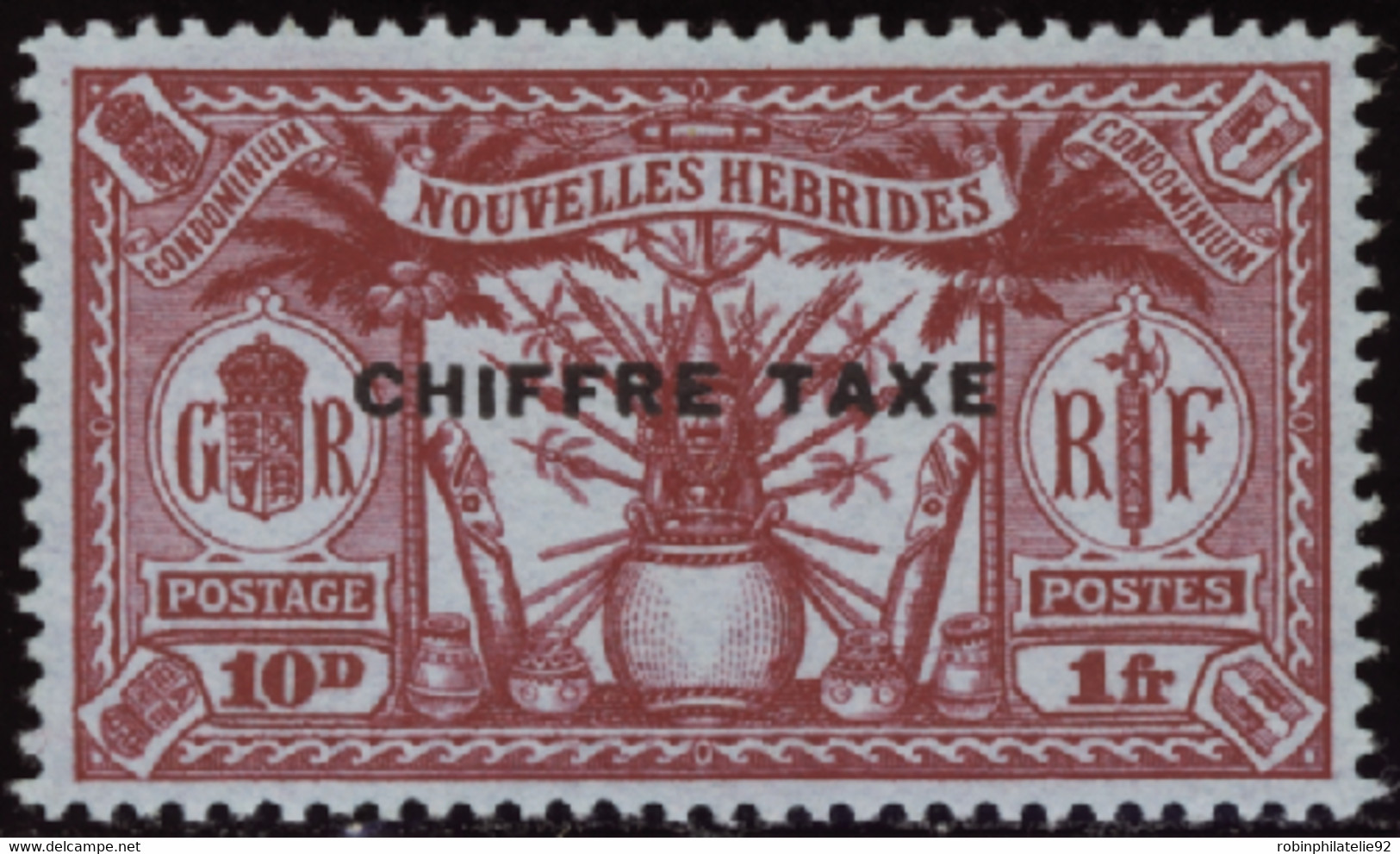 NOUVELLES-HEBRIDES  TAXES N°1 /55 Valeurs Qualité:* Cote:375 - Impuestos