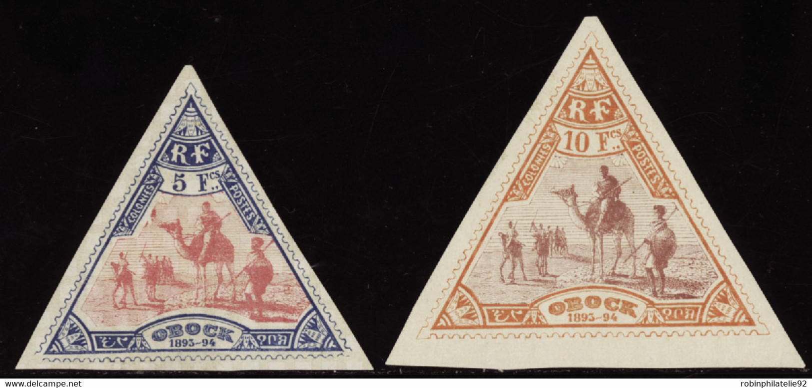 OBOCK   N°61 /62 2 Valeurs 5f Et 10f Qualité:* Cote:310 - Unused Stamps