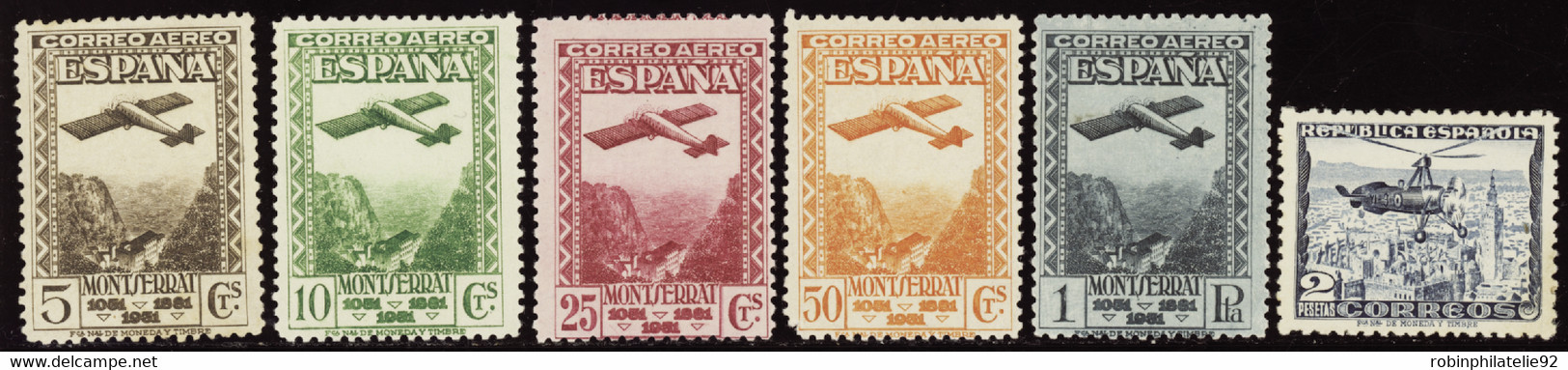 ESPAGNE  POSTE AERIENNE N°90 /94 + 95 6 Valeurs (n°93 Déf)  Qualité:* Cote:130 - Other & Unclassified