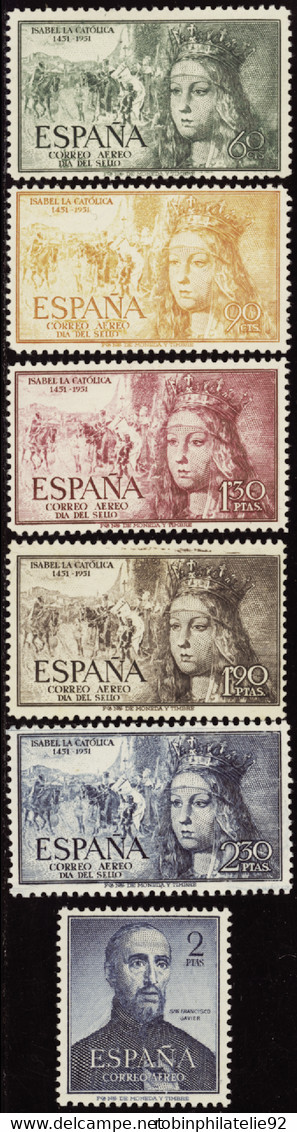 ESPAGNE  POSTE AERIENNE N°250 /254 + 256 6 Valeurs  Qualité:** Cote:130 - Other & Unclassified