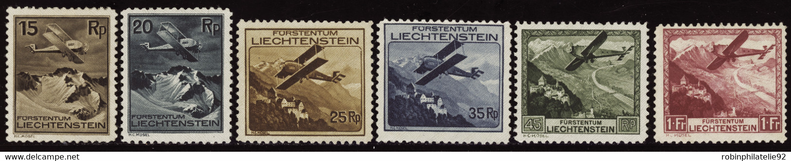 LIECHTENSTEIN  POSTE AERIENNE N°1 /66 Valeurs Qualité:** Cote:475 - Air Post