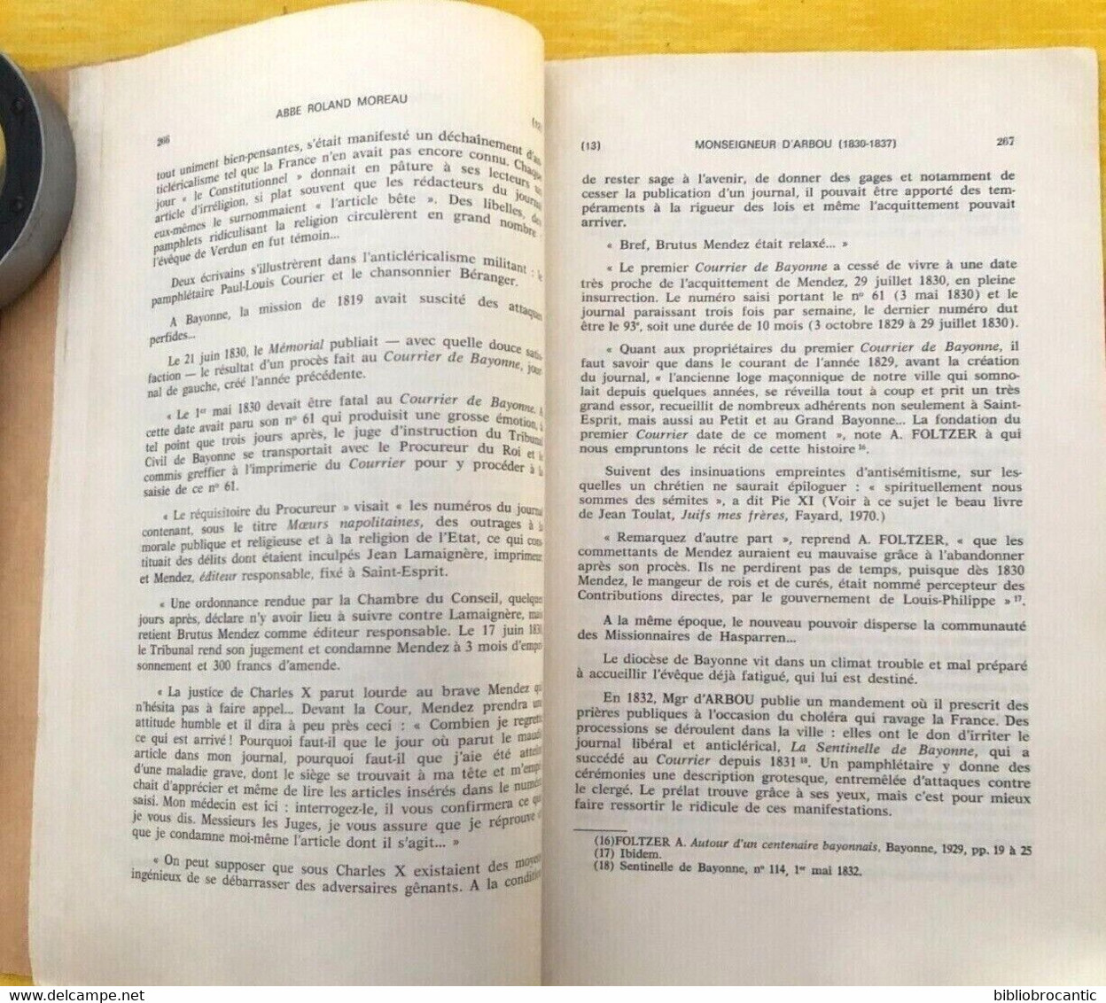 * LES SOUCIS D'UN EVÊQUE SCRUPULEUX * Mgr D'ARBOU Par L'ABBE Roland MOREAU - Baskenland