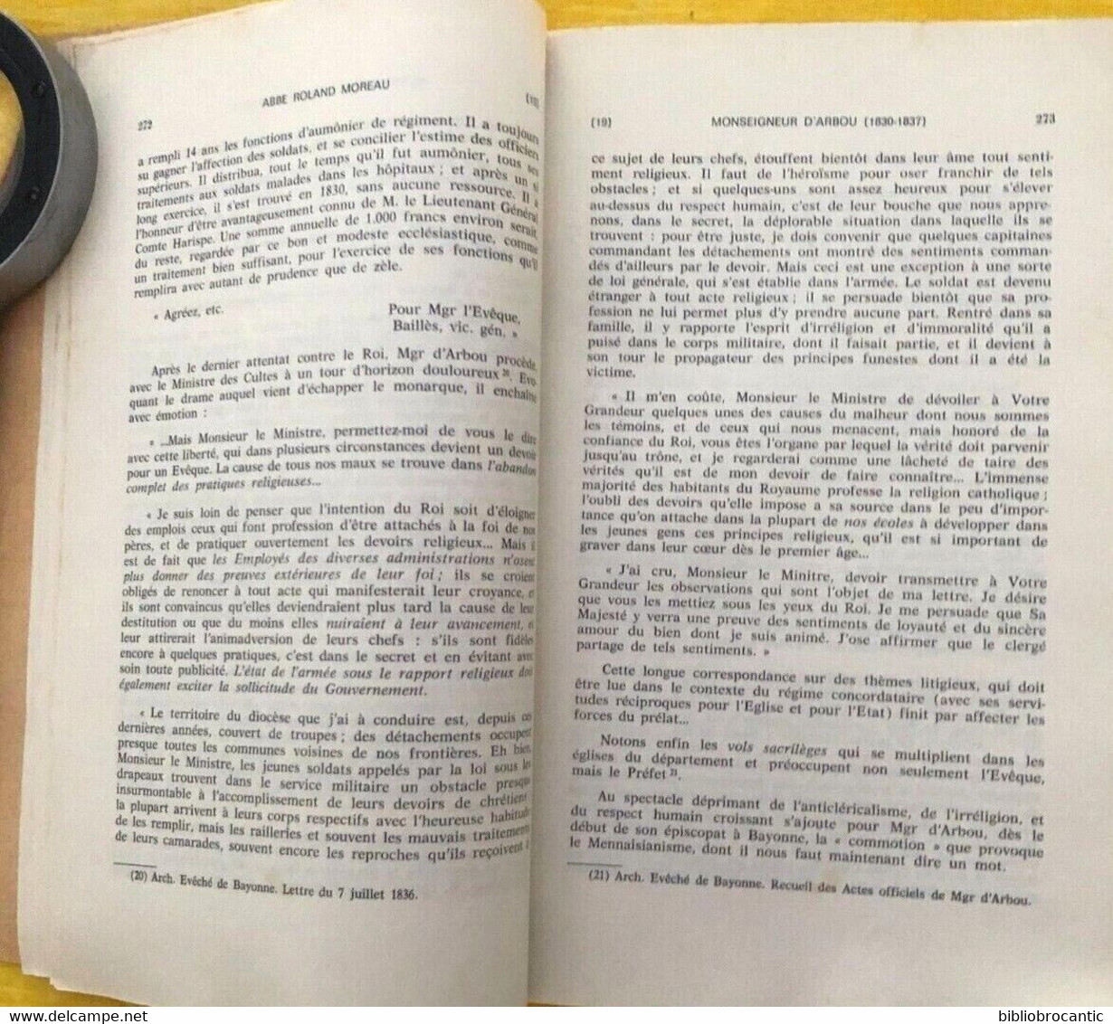* LES SOUCIS D'UN EVÊQUE SCRUPULEUX * Mgr D'ARBOU Par L'ABBE Roland MOREAU - Baskenland