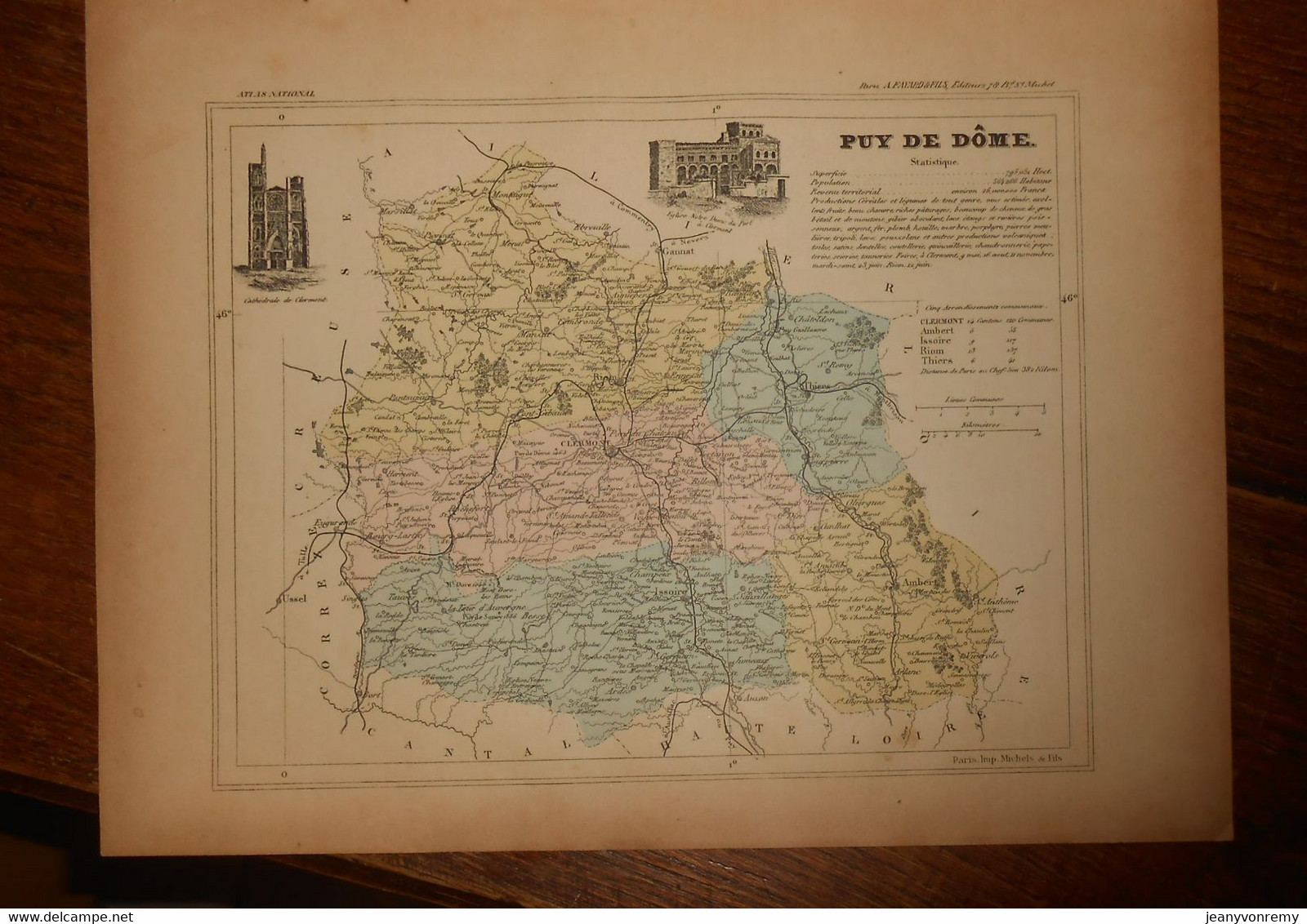 Département Du Puy De Dôme. 1896 - Auvergne