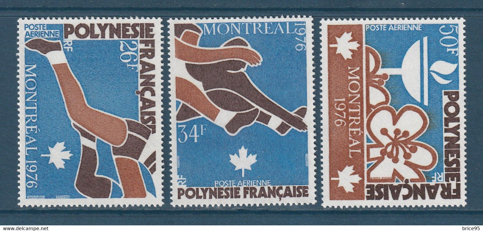 ⭐ Polynésie Française - Poste Aérienne - YT PA N° 110 à 112 ** -  Neuf Sans Charnière - 1976 ⭐ - Nuovi