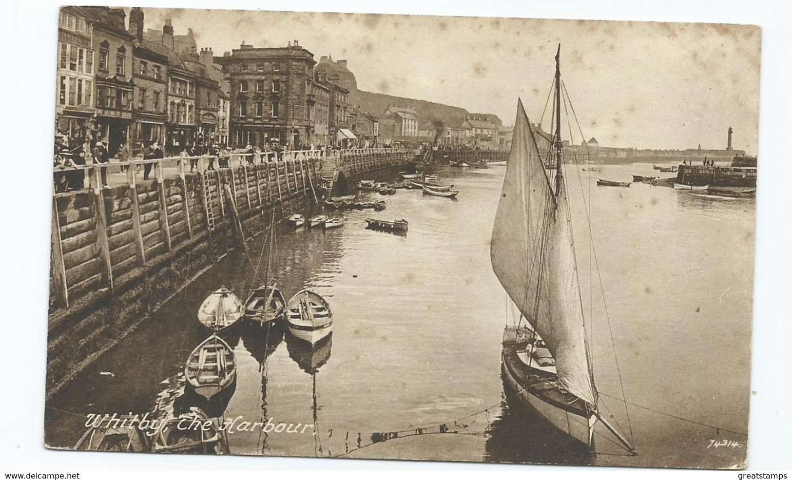 Postcard Whitby The Harbour Frith's Unused - Whitby