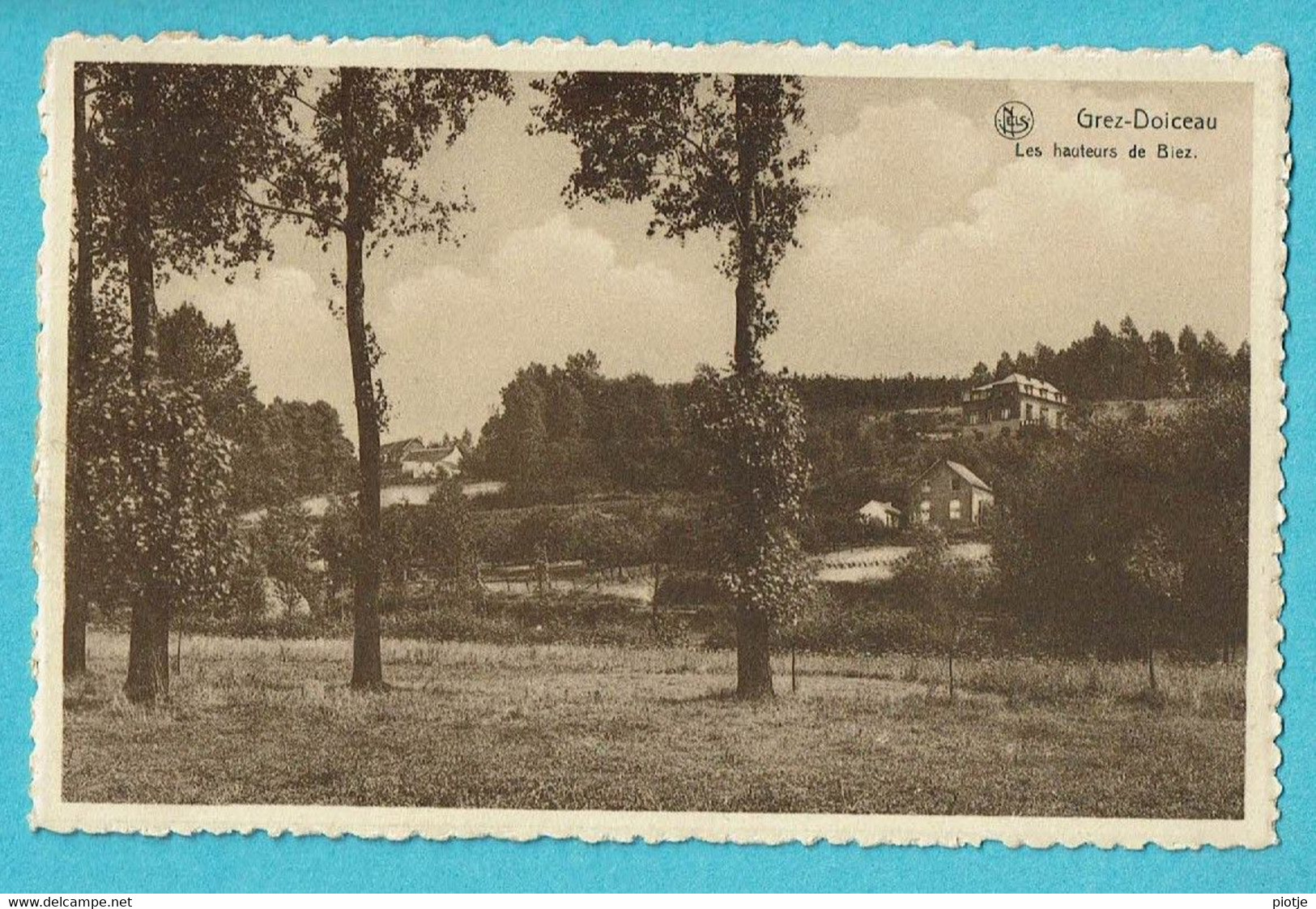 * Grez Doiceau - Graven (Brabant Wallon) * (Nels, Imprimerie Léon Michaux) Les Hauteurs De Biez, Panorama, Old - Graven