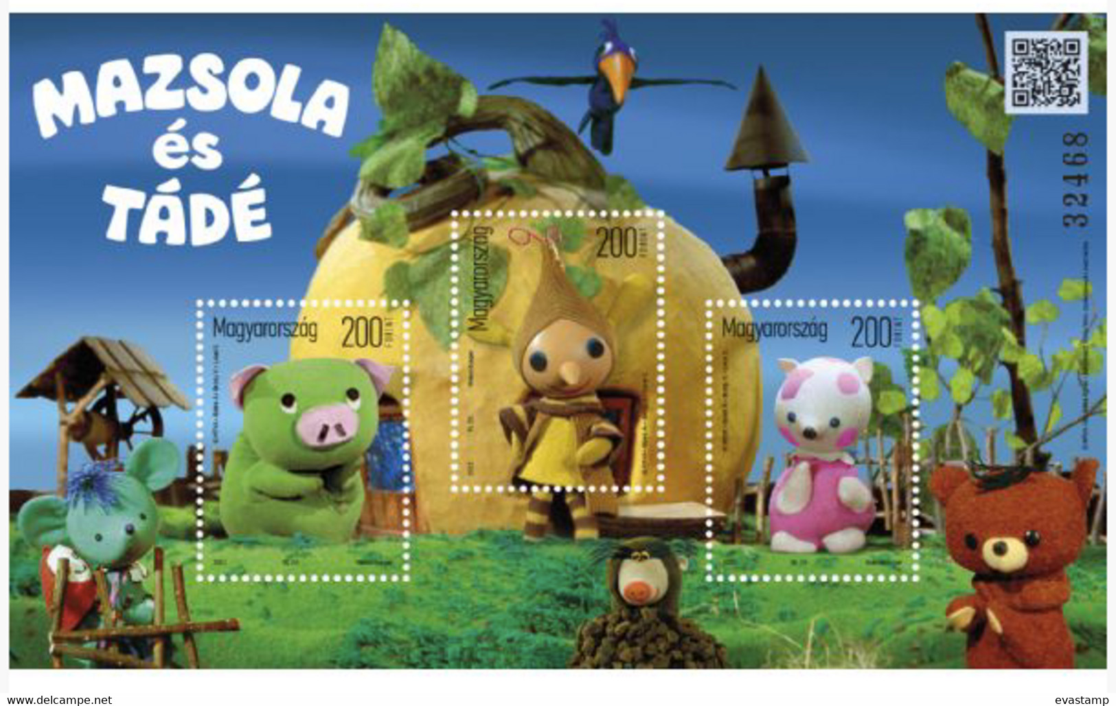 HUNGARY - 2022. S/S - Cartoon And Fairy Tale Characters / Mazsola&Tádé  MNH!!! - Unused Stamps
