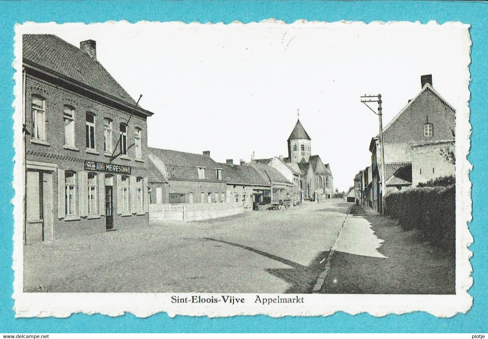 * Sint Eloois Vijve - Waregem * (Uitg Planckaert) Appelmarkt, Marché Aux Pommes, église, Unique, Old, Rare - Waregem