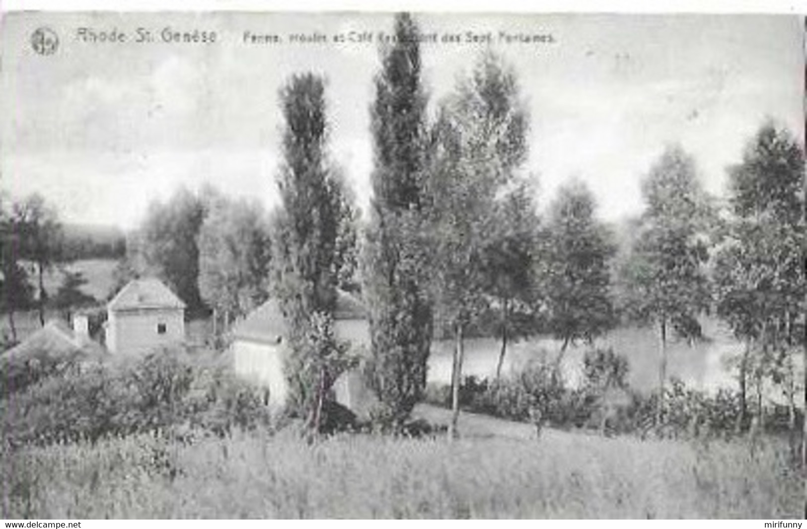 RHODE ST GENESE/FERME,MOULIN ET CAFE RESTAURANT DE SEPT FONTAINES/1910/NELS - Rhode-St-Genèse - St-Genesius-Rode