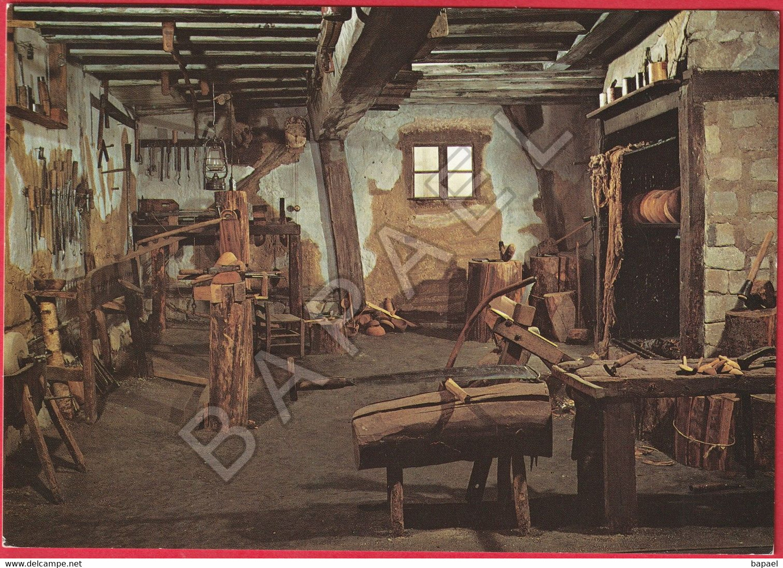 La Fresnaye-sur-Chédouet (72) - Atelier De Tourneur Sur Bois Vers 1950 - La Fresnaye Sur Chédouet