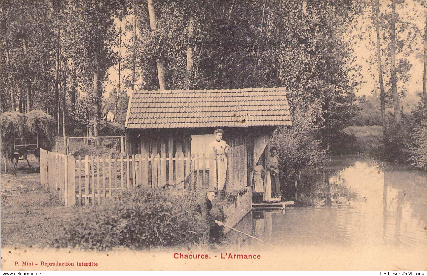 CPA France - Aube - Chaource - L'Armance - P Niot - Pêche - Animée - Rivière - Pêche