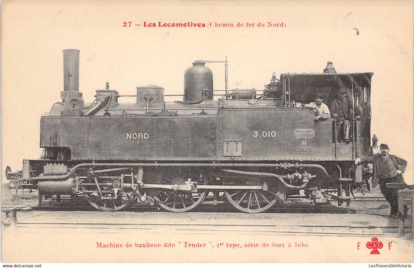 CPA - Les Locomotives Françaises - Chemin De Fer Du Nord - Machine De Banlieue Dite Tender - Série De 3001 à 3010 - Treinen