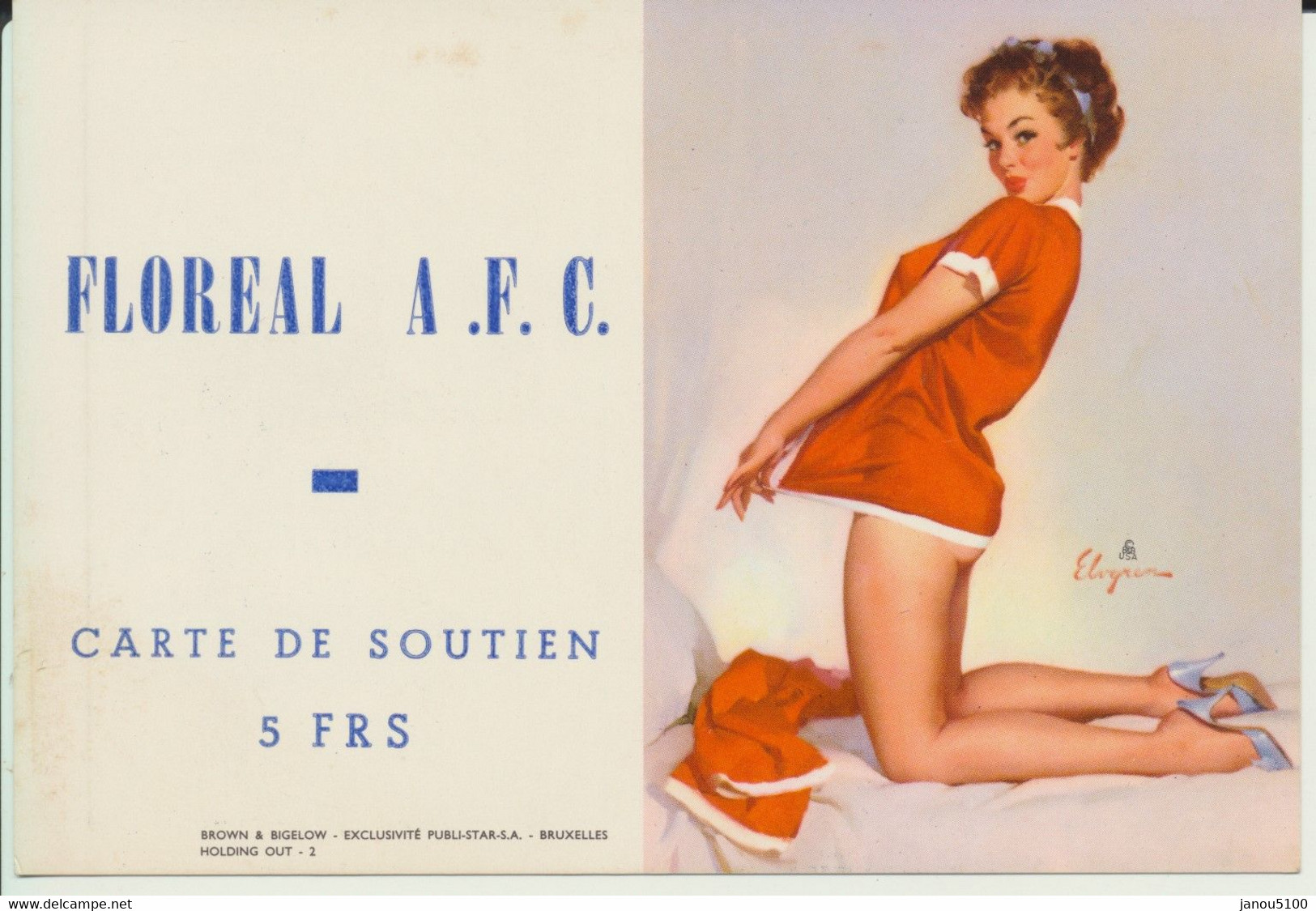 Floreal A.F.C.  Carte De Soutien  5 FRS. - Small : 1961-70