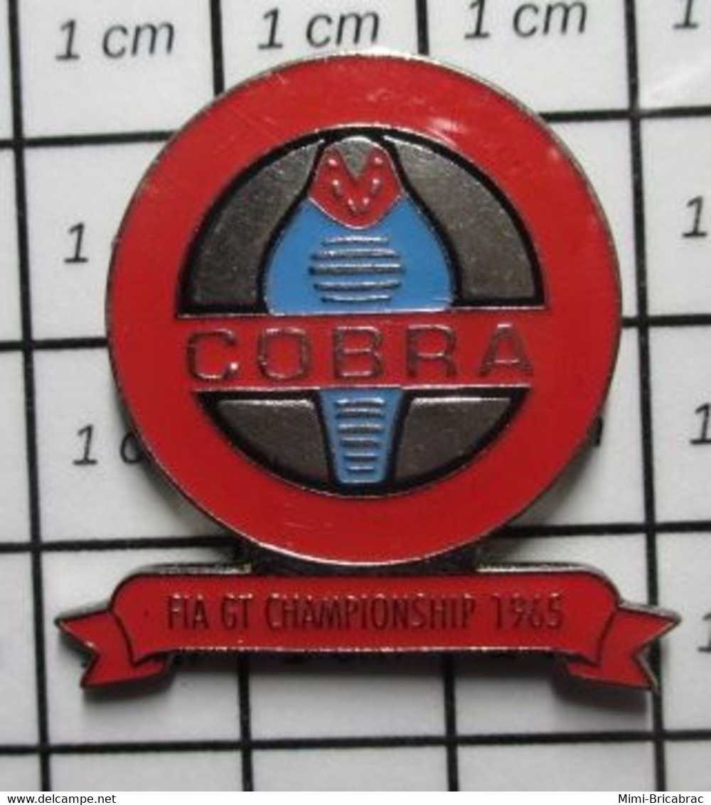 512F Pin's Pins / Beau Et Rare / THEME : SPORTS / COBRA FIA GT CHAMPIONSHIP 1965 - Car Racing - F1