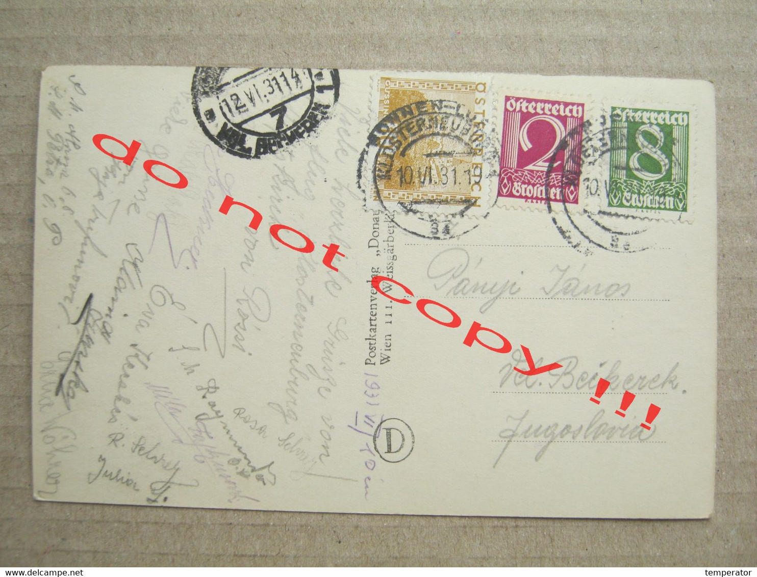 Austria / Klosterneuburg - Lots Of Signatures ... ( 1931 ) - Klosterneuburg