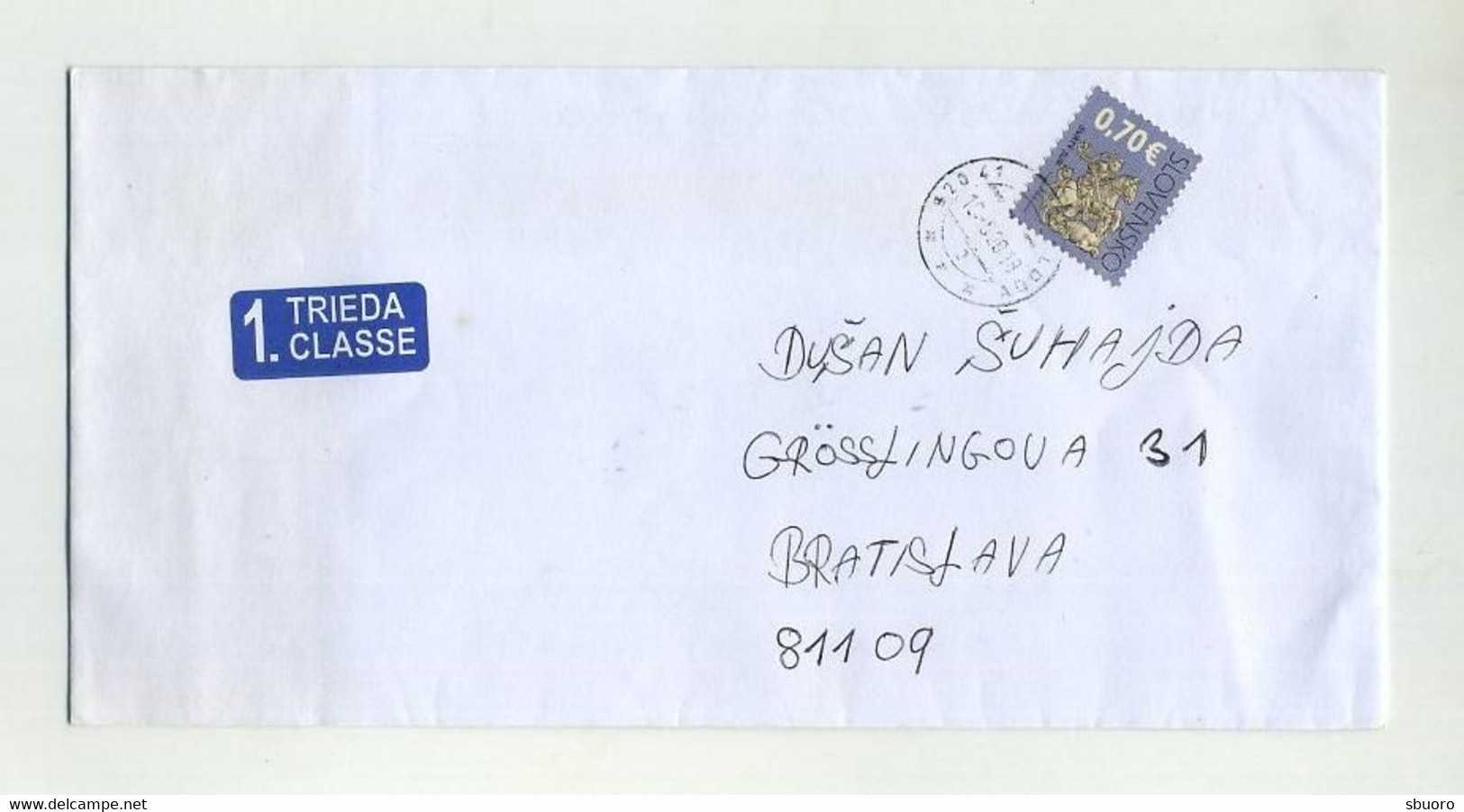 Slovak Inland Letter Leopoldov To Bratislava. 2018. Slovensko Slovaquie Slowakei Slovakia. - Brieven En Documenten