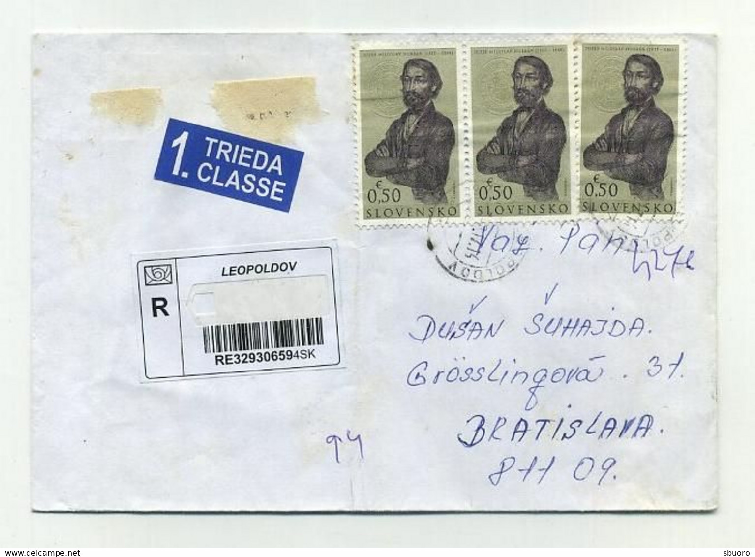 Set Of 5 Slovak Inland Letters Leopoldov To Bratislava. Slovensko Slovaquie Slowakei Slovakia. - Covers & Documents