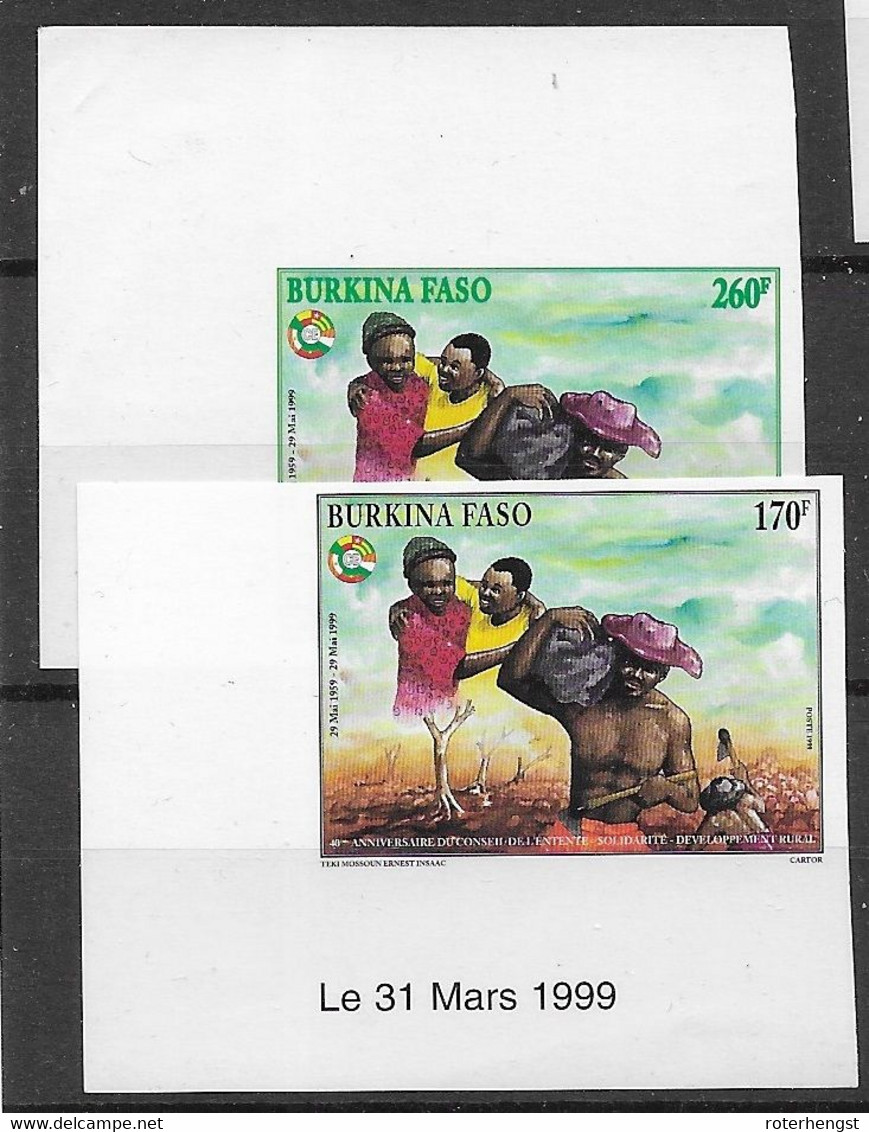 Burkina Faso Mnh ** High Value IMPERF 1999 (perf Is _._ In Michel) - Burkina Faso (1984-...)