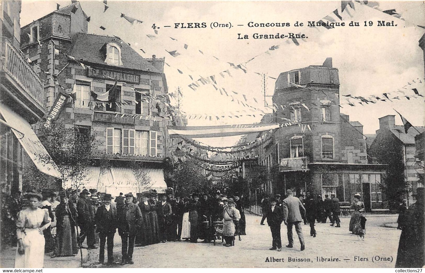 61-FLERS- CONCOURS DE MUSIQUE DU 19 MAI - LA GRANDE RUE - Flers