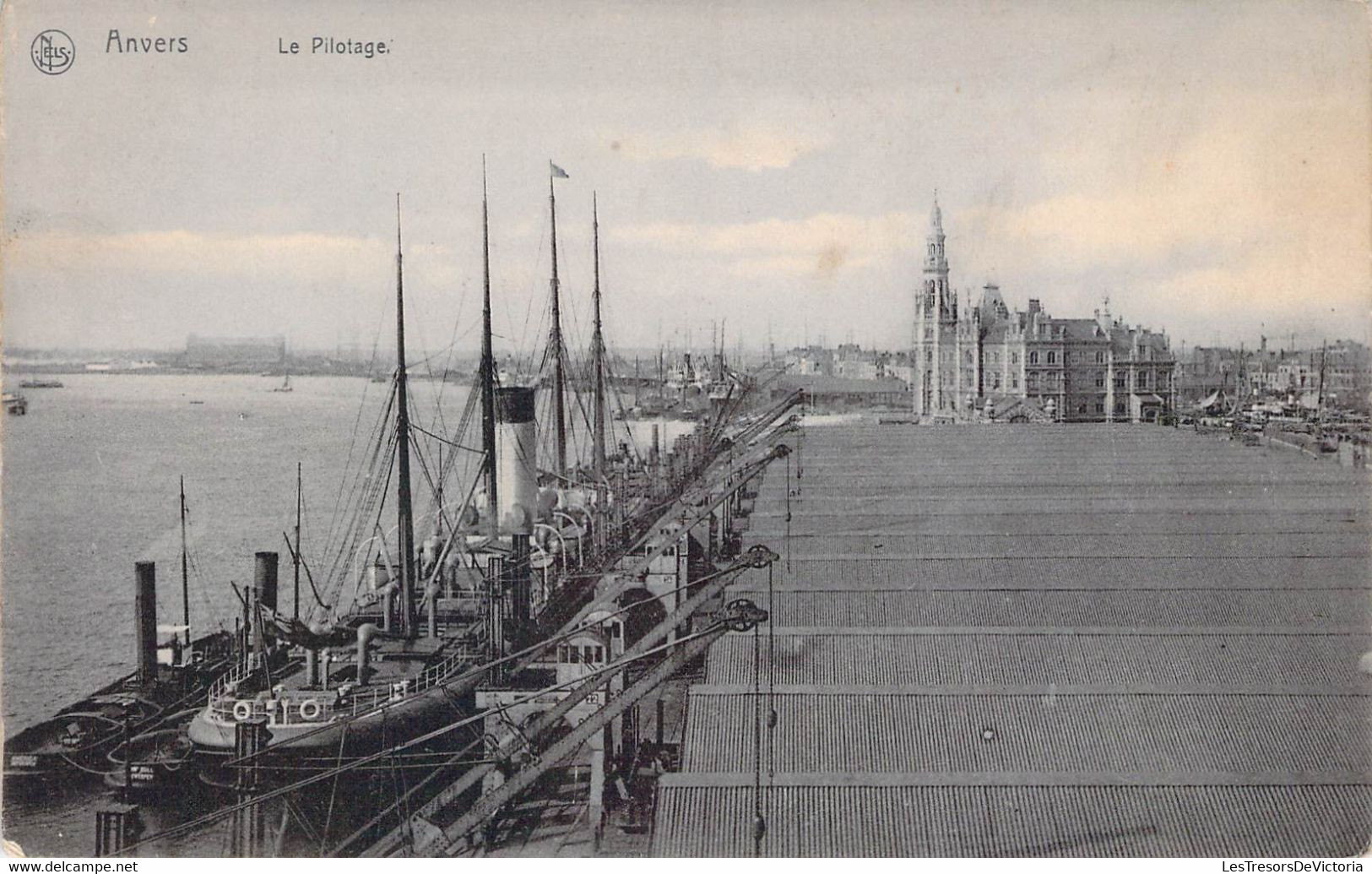 CPA - ANVERS - Le Pilotage - Paquebot Au Port - NIELS - - Steamers