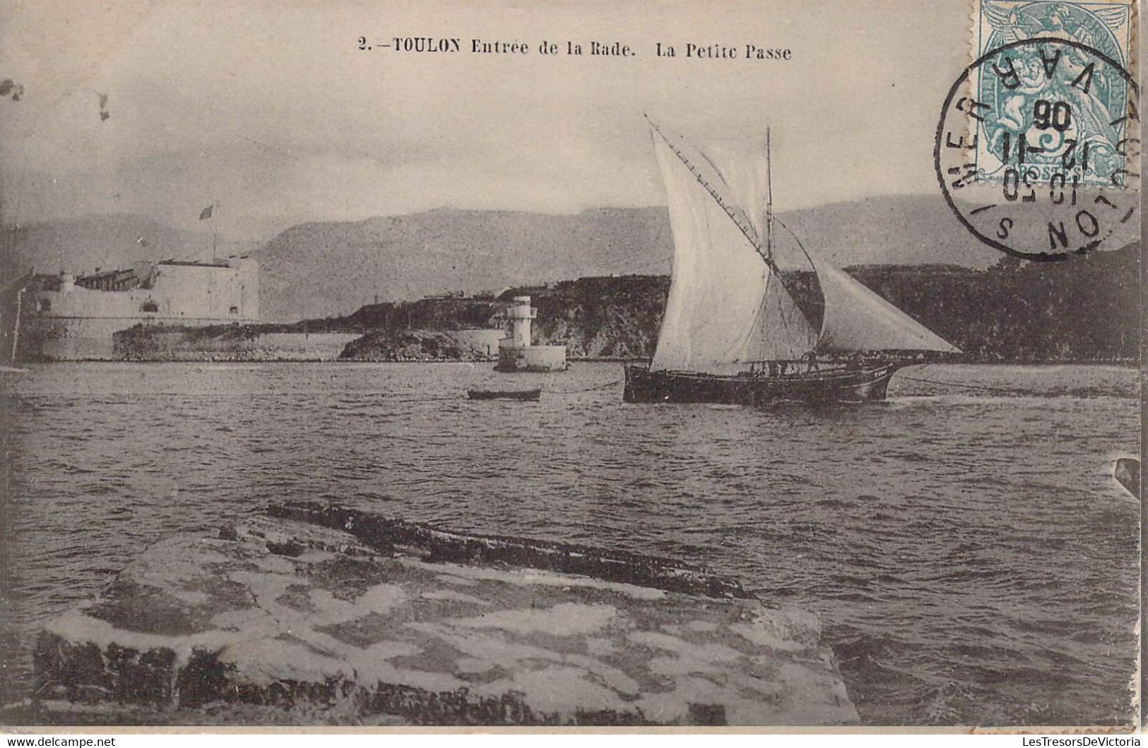 CPA - TOULON - Entrée De La Rade - La Petite Passe - Voilier - Voiliers