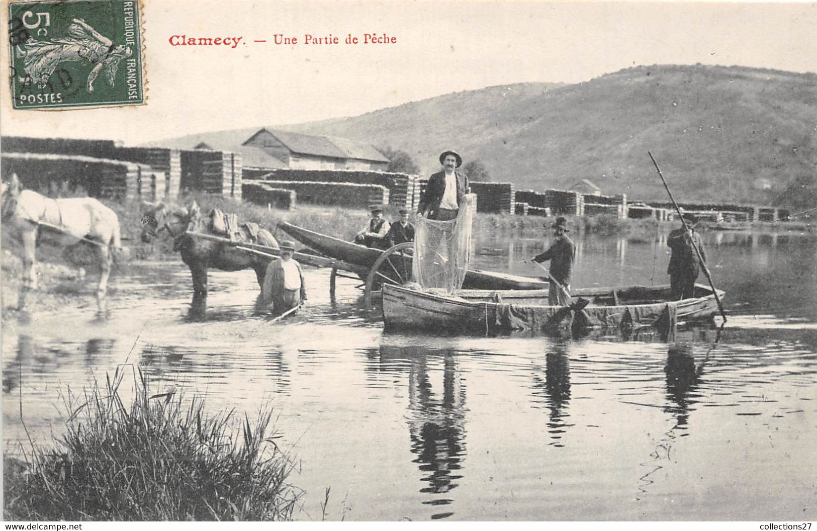 58-CLAMECY- UNE PARTIE DE PÊCHE - Clamecy