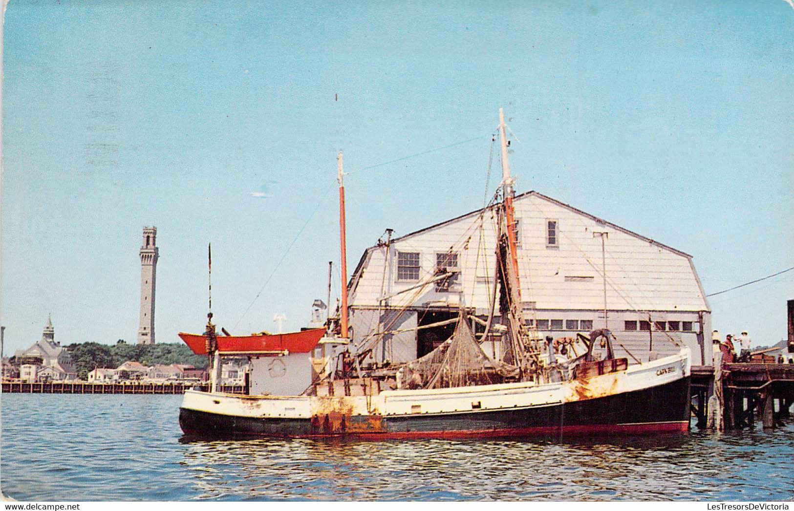 CPA - Bateau De Pêche à PROVINCETOWN WHARF USA - GIFT RAMA - Pêche