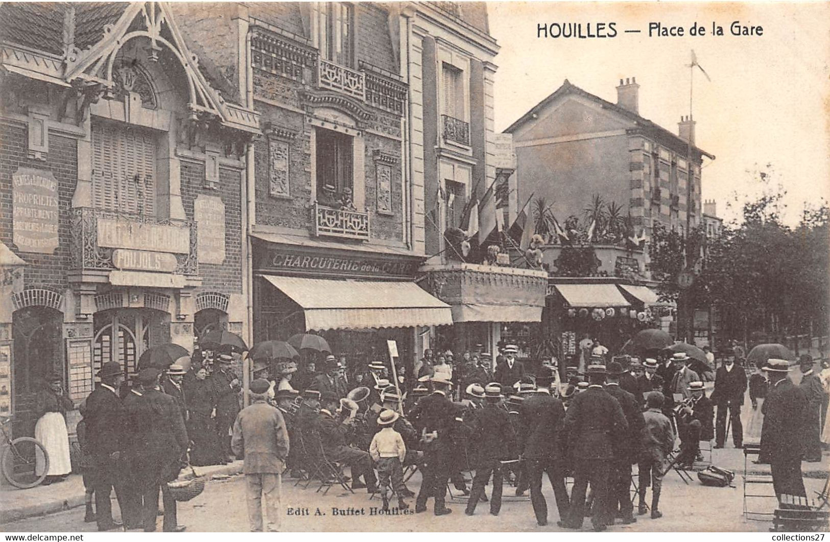 78-HOUILLES- PLACE DE LA GARE - Houilles