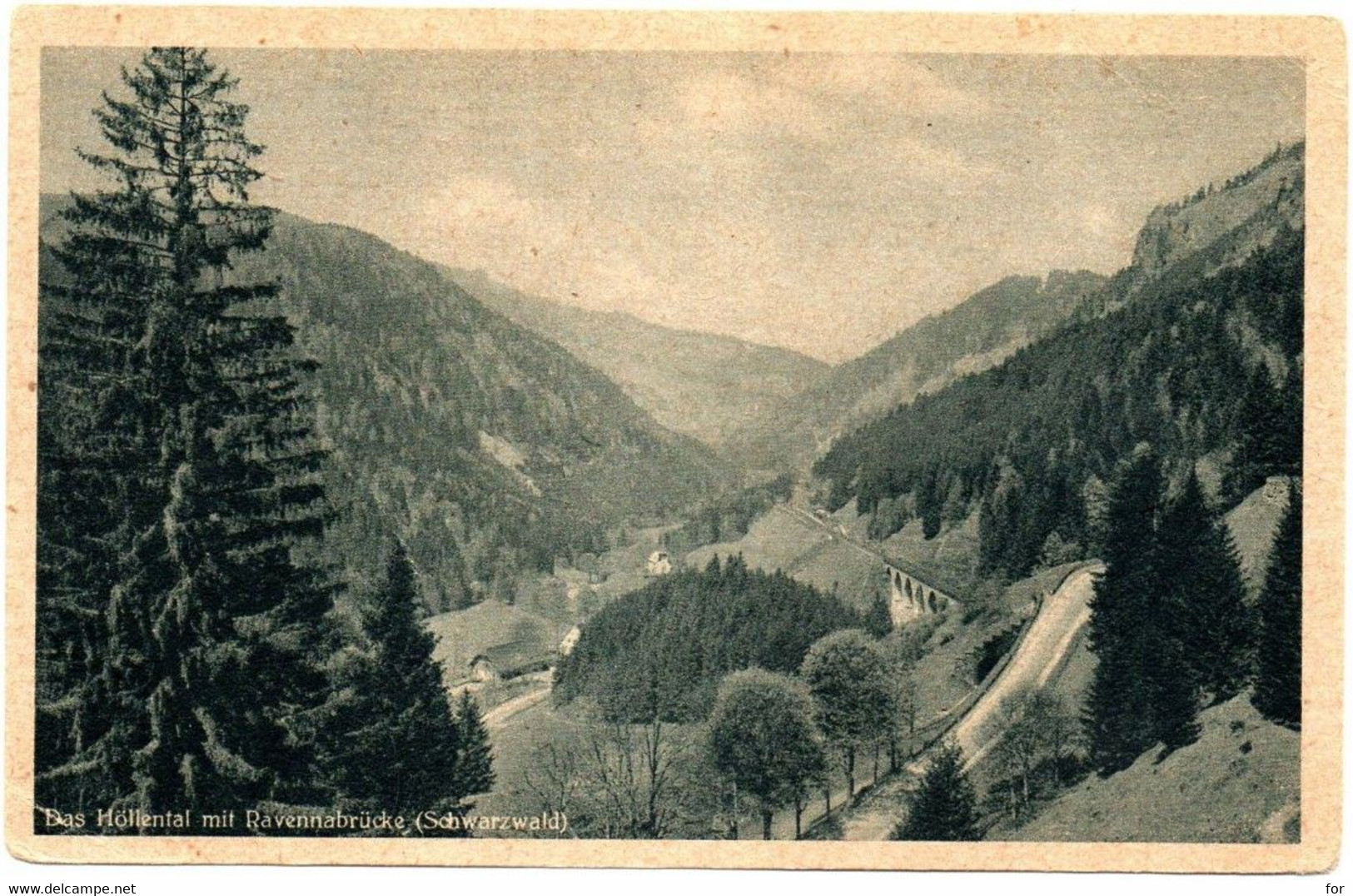 Bade Wurtemberg : HÖLLENTAL : Das Höllental Mit Ravennabrücke  ( Schwarzwald ) - Höllental