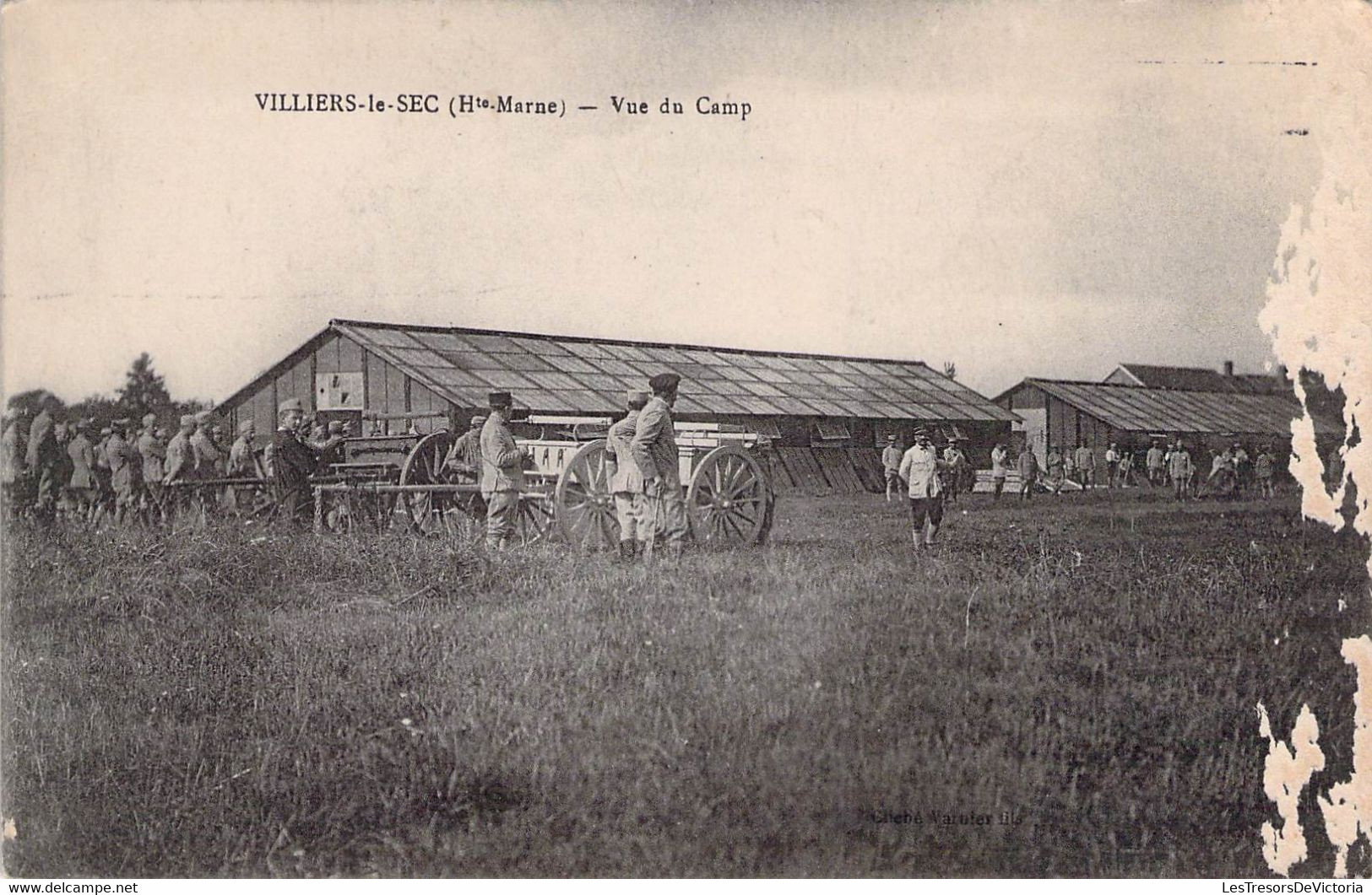 CPA - 52 - MILITARIAT - VILLIERS Le SEC - Vue Du Camp - Carte Abimée Sur Le Coté Droit Voir Scan - Barracks