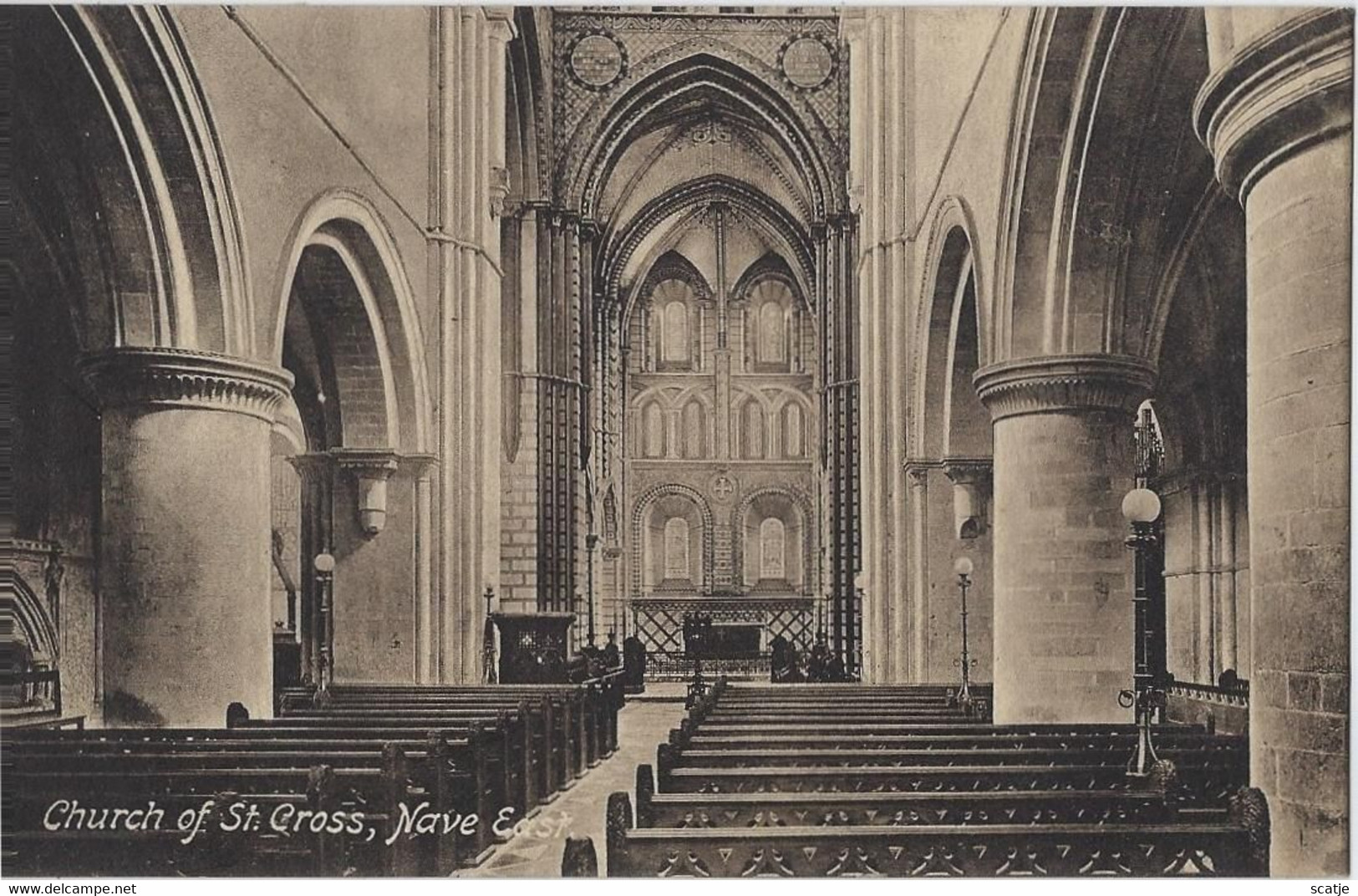 Winchester,   Church Of St. Cross,  Nave East. - Winchester