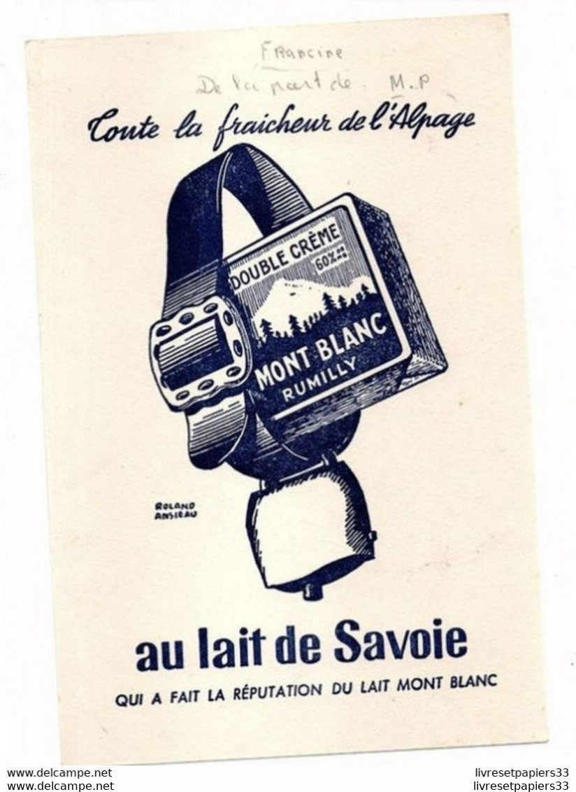 Buvard AU LAIT DE SAVOIE - Dairy