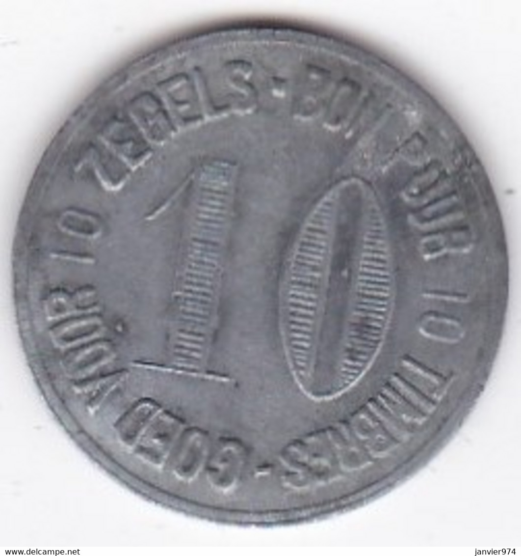 Jeton DELHAIZE FRERES & Cie . LE LION . Bon Pour 10 Timbres, , En Aluminium - Monedas / De Necesidad