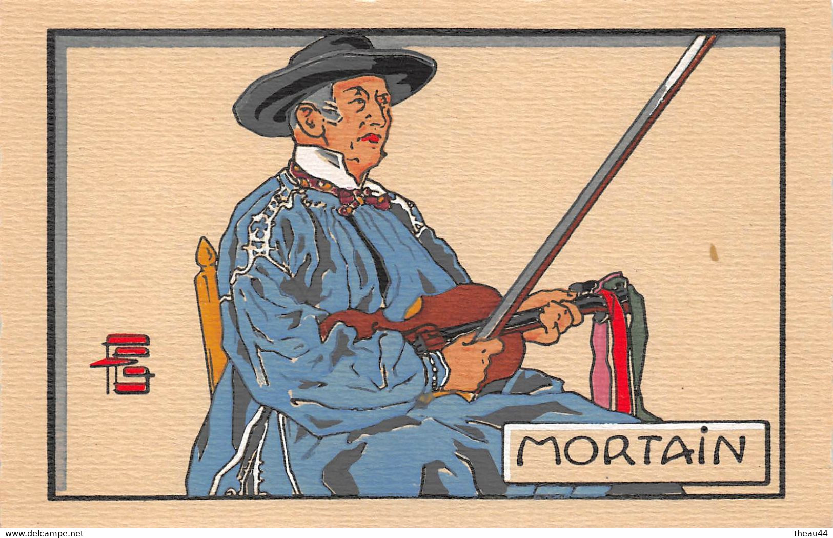 ¤¤   -  Illustrateur " GEO FOURRIER "  -   Ménétrier De MORTAIN   -  Violon    -  ¤¤ - Fourrier, G.