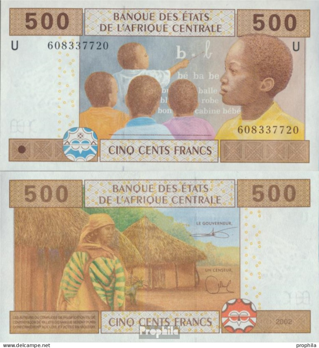 Kamerun Pick-Nr: 206U Bankfrisch 2002 500 Francs - Cameroon