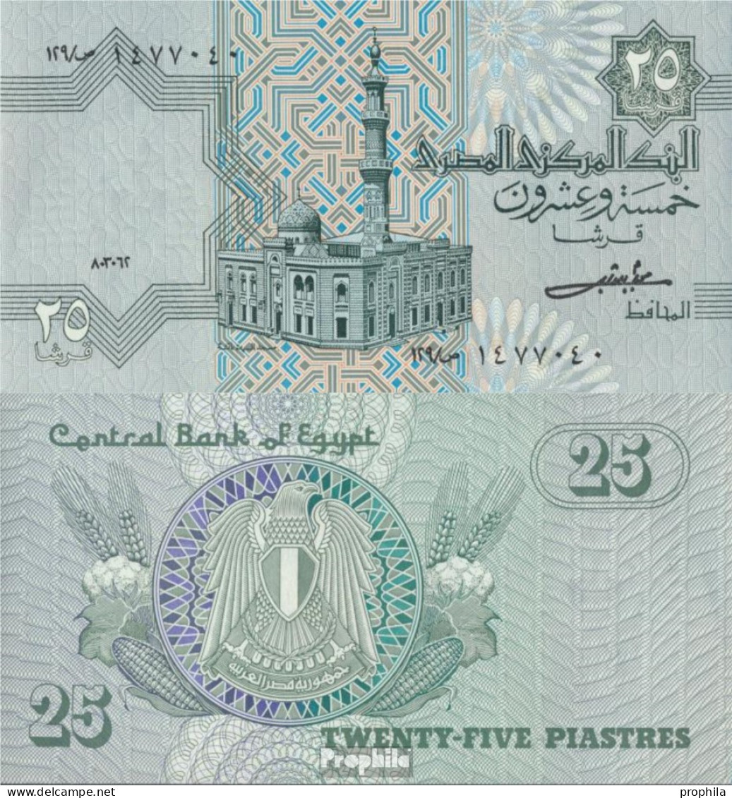Ägypten Pick-Nr: 54b, Signatur 16 Bankfrisch 1980 25 Piastres - Egitto